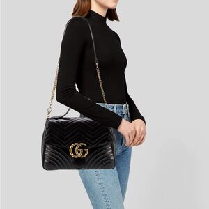 Gucci GG Marmont Medium Top Handle Bag
